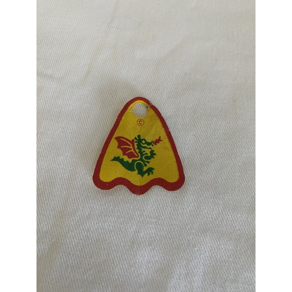 LEGO Yellow Minifigure Cape Cloth Dragon Round Lobes Castle Dragon Knight cas236